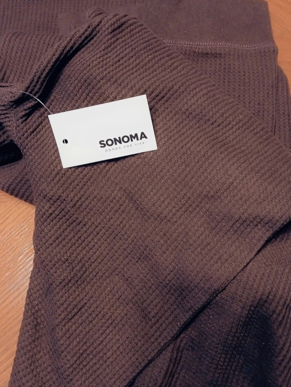 4xb Sonoma  Brown Ribbed Long Sleeve Top